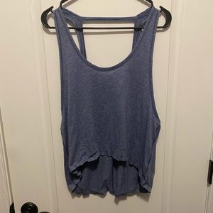 Lululemon cropped high low tank
